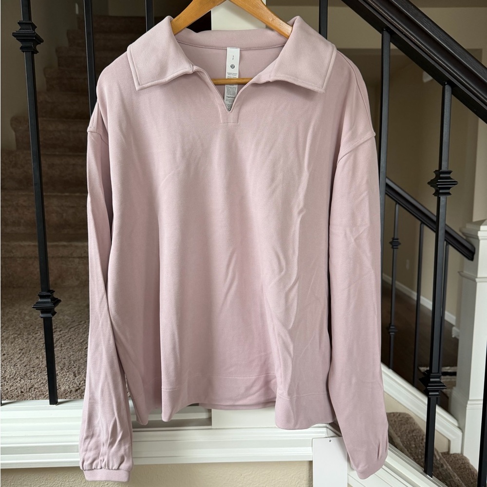 lululemon athletica Pullover softstreme Pique oversized LS polo